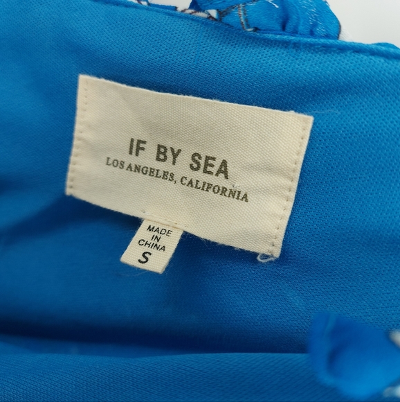 If by Sea blue ruffle asymmetrical wrap dress - Picture 4 of 8